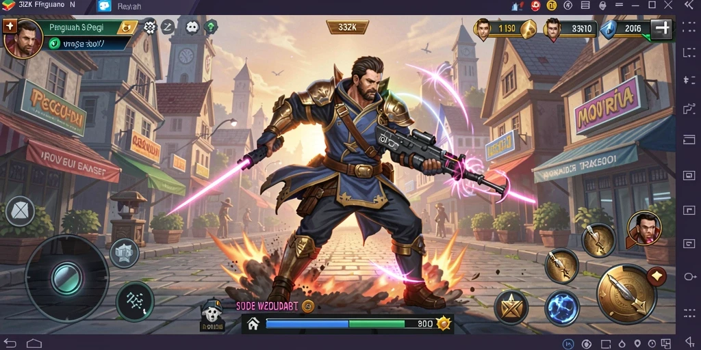 Tampilan gameplay seru dari 33ZK yang penuh strategi.