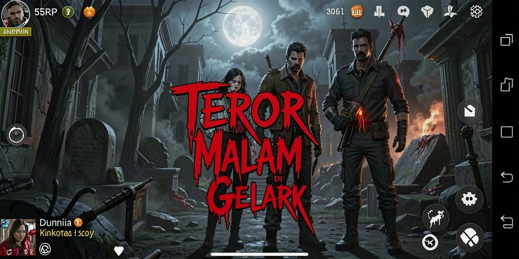 Tampilan mengerikan dalam permainan 55RP yang membuat jantung berdebar.