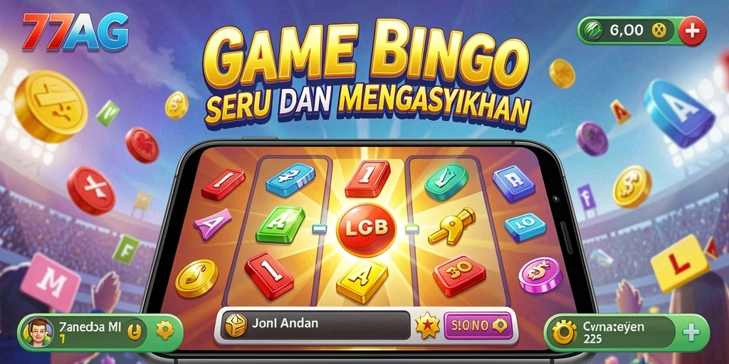 Tampilan gameplay Bingo yang mengasyikkan dalam 77AG.