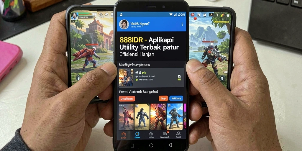 Screenshot utama <strong>888IDR</strong> menampilkan fitur pengingat dan daftar tugas.