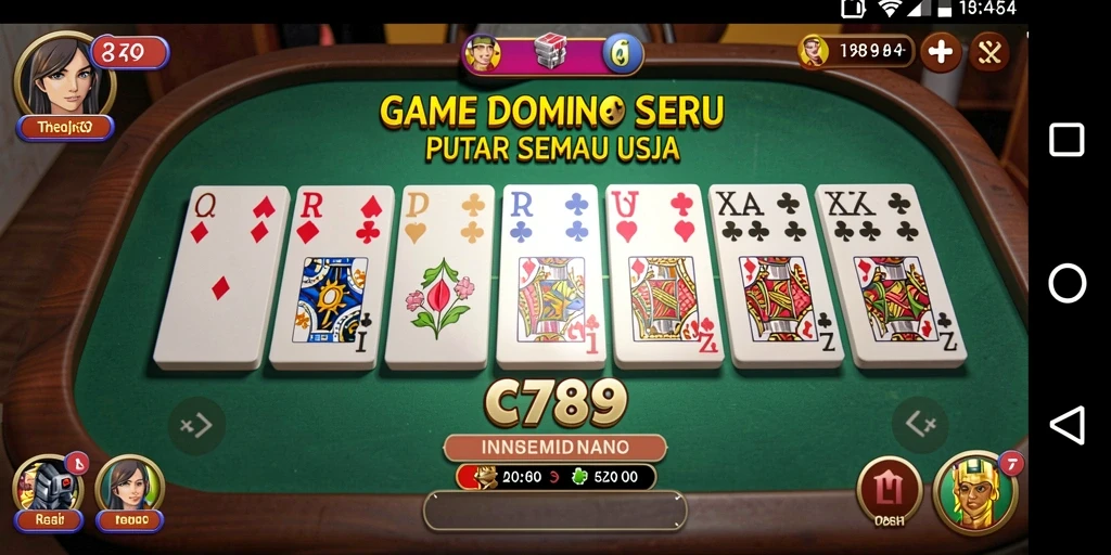 Tampilan gameplay seru C789 dengan desain domino yang menarik.