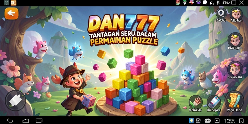 Screenshot menampilkan gameplay seru dari permainan Puzzle.