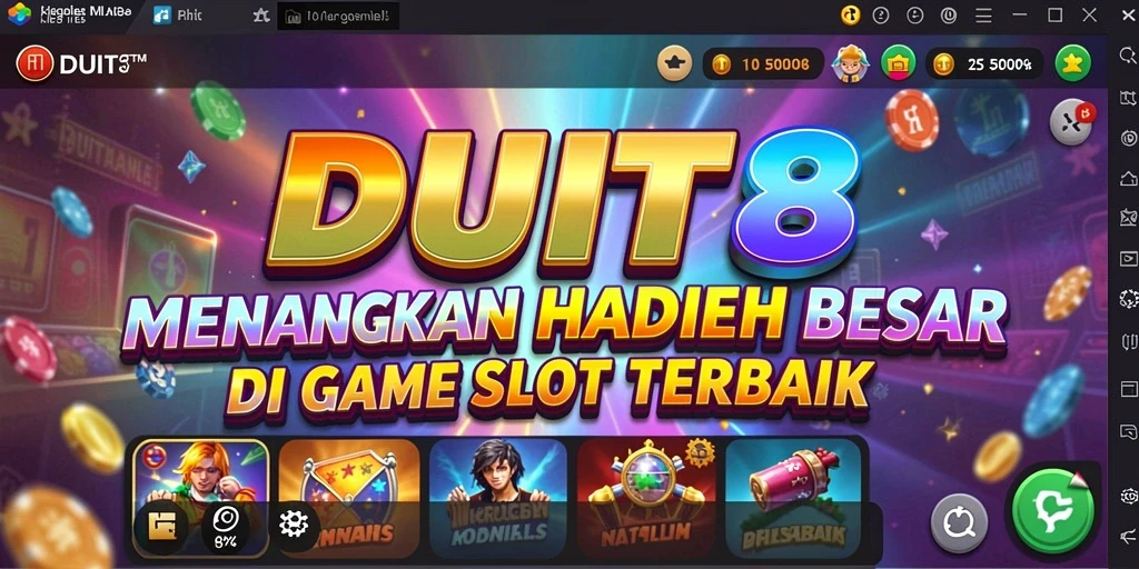 Tampilan gameplay mengasyikkan dari DUIT8 dengan efek visual yang luar biasa.