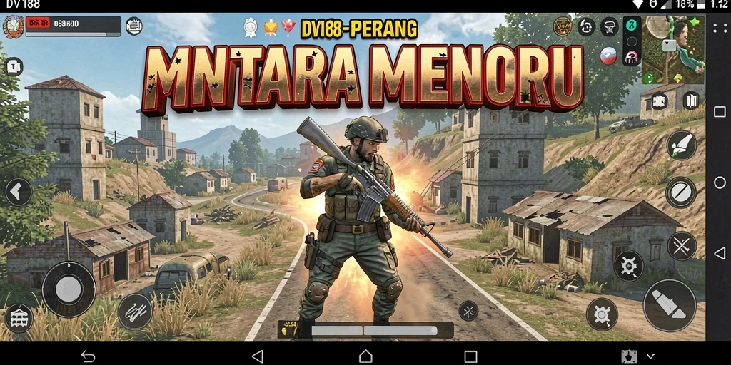 Screenshot gameplay menunjukkan menara yang megah dalam aksi Tower Defense.