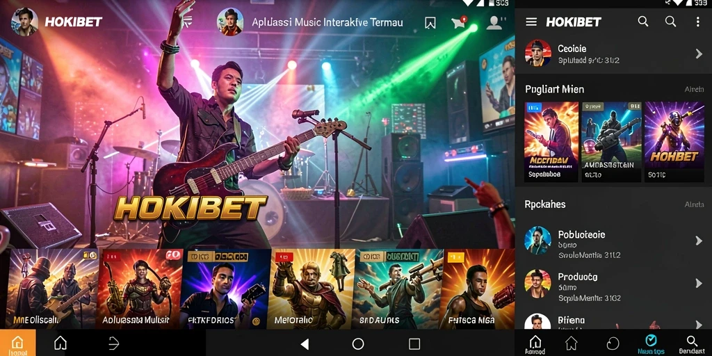 Tampilan gameplay menarik dari HOKIBET dengan berbagai tantangan musik.