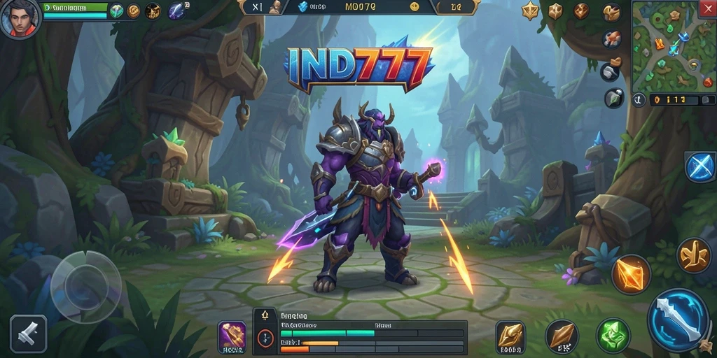 Tampilan gameplay mendebarkan di dunia fantasi MMORPG