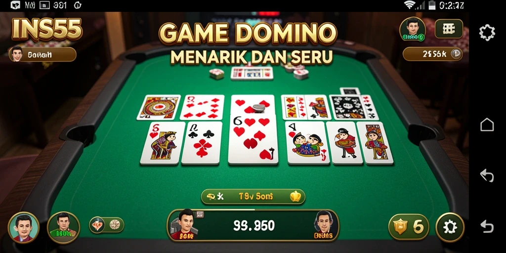 Tangkapan layar utama gameplay Domino INS55 yang seru.