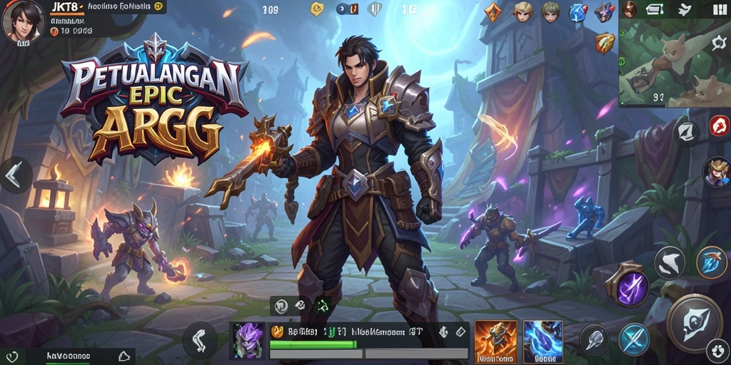 Gameplay seru dalam JKT8 yang mempesona dan menantang.