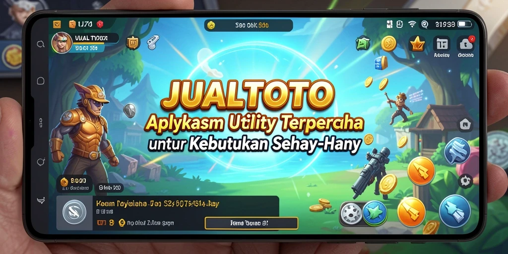 Tampilan aplikasi JUALTOTO yang sederhana dan fungsional.