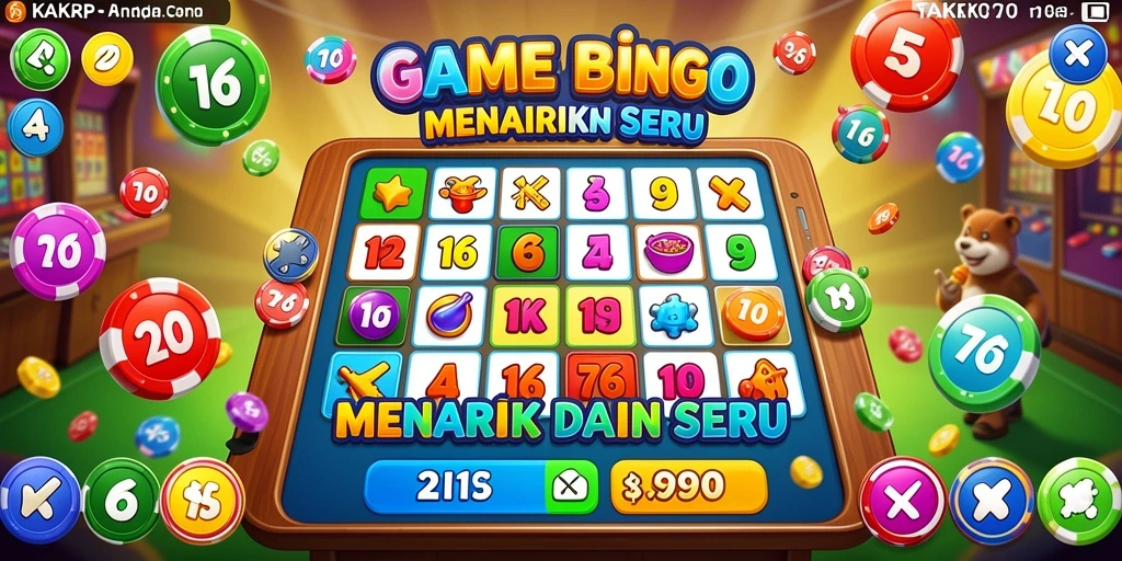 Screenshot gameplay KAKRP dengan suasana Bingo yang menyenangkan.
