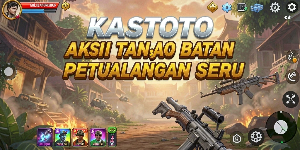 Screenshot KASTOTO menampilkan gameplay penuh aksi yang mengagumkan.
