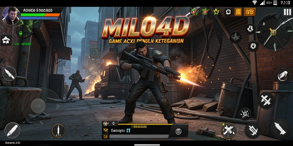 Tampilan gameplay yang mendebarkan dalam MILO4D.