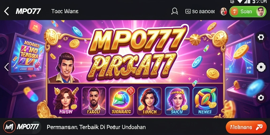 Tampilan gameplay MPO777 yang menarik dan penuh warna di layar.