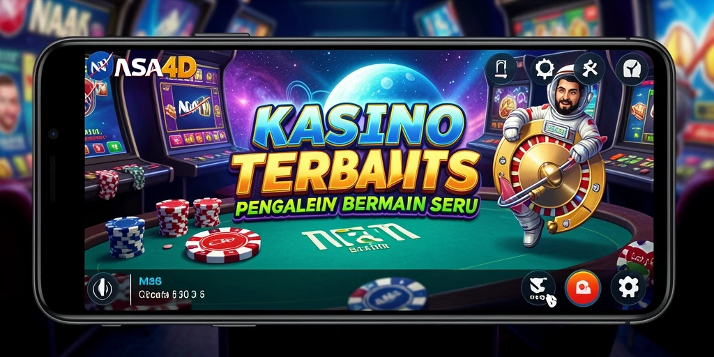 Tangkapan layar permainan NASA4D menampilkan grafis warna-warni dan gameplay yang mendebarkan di Kasino.