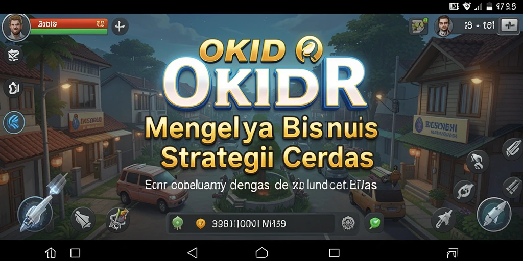 Gameplay menegangkan dalam OKIDR, membangun bisnis di dunia virtual.