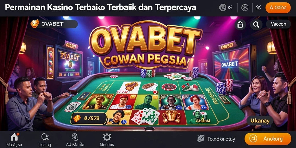 Tampilan utama gameplay OVABET yang menarik dan penuh warna.