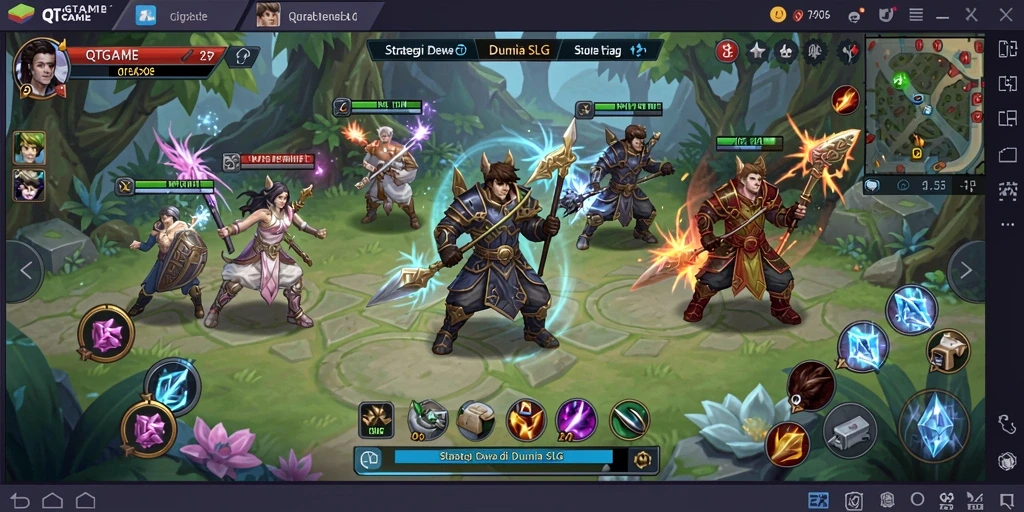 Tangkapan layar QTGAME menunjukkan aksi strategis yang mendebarkan.