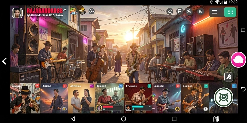 Tampilan gameplay RAJABANDAR88 yang penuh warna dan interaktif.