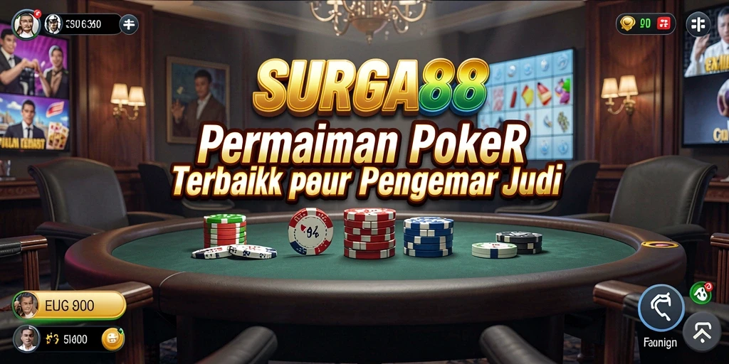 Gameplay intens dan menarik dari SURGA88 dengan Poker.