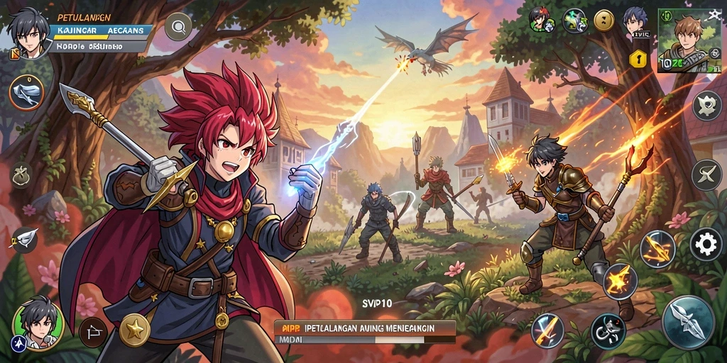 Tampilan gameplay menarik dalam dunia <strong>SVIP10</strong> yang penuh petualangan anime.
