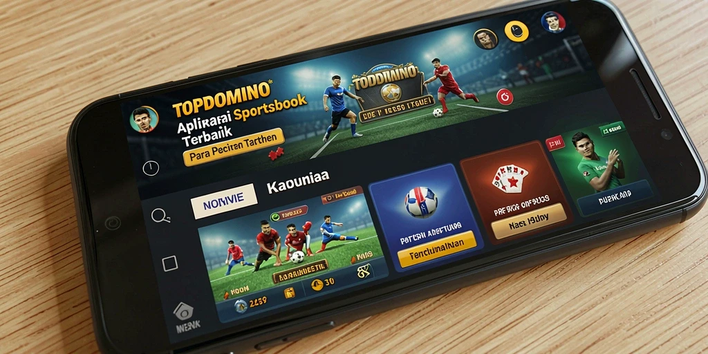 Tampilan screenshot utama TOPDOMINO menampilkan fitur taruhan yang mengesankan.