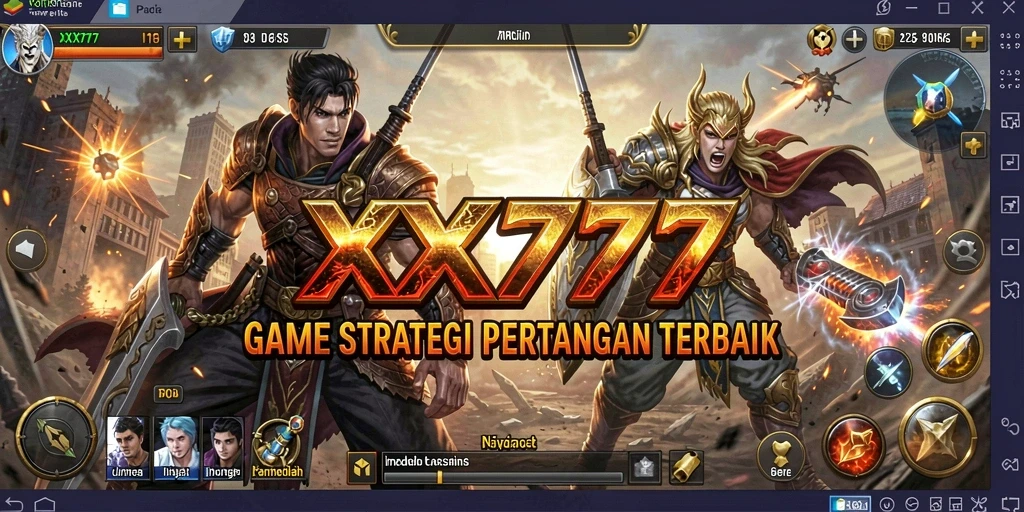 Tangkapan layar XXX777 menunjukkan aksi pertempuran strategis yang menegangkan.