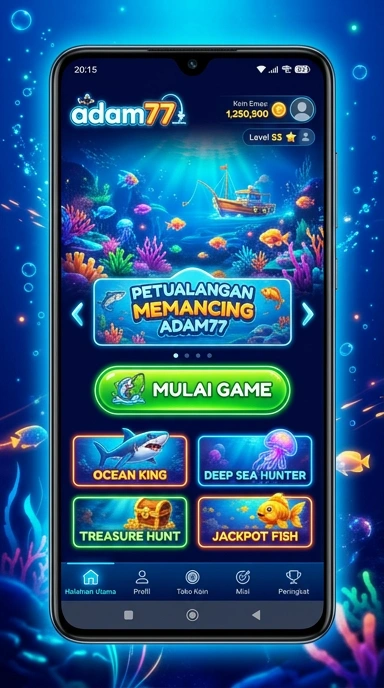 Tampilan aplikasi pusat unduh adam77 di perangkat Android.